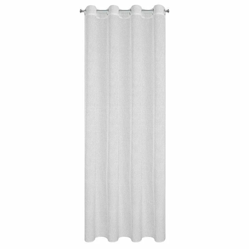 Firana ATENA 140x260 Przelotki - Biała