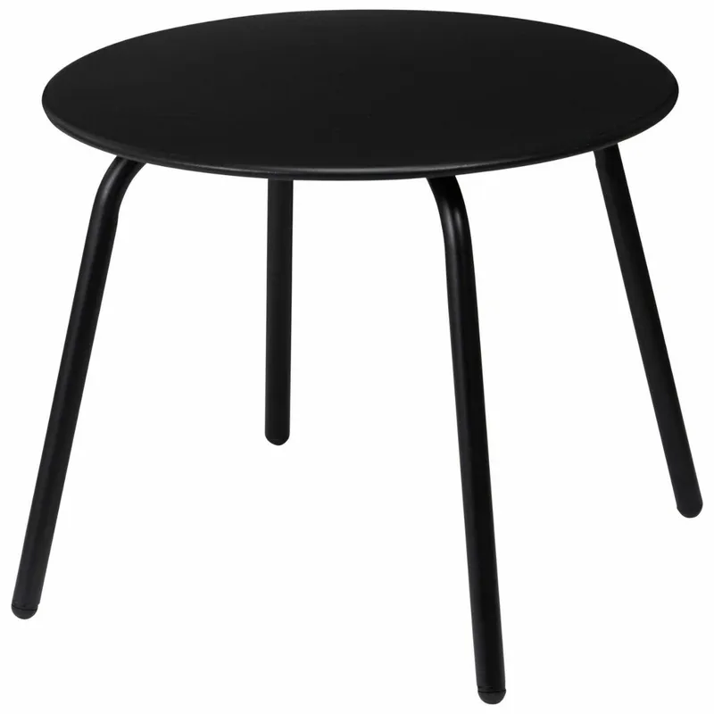Metalowy Stolik Pomocniczy 50XH40 cm - Czarny