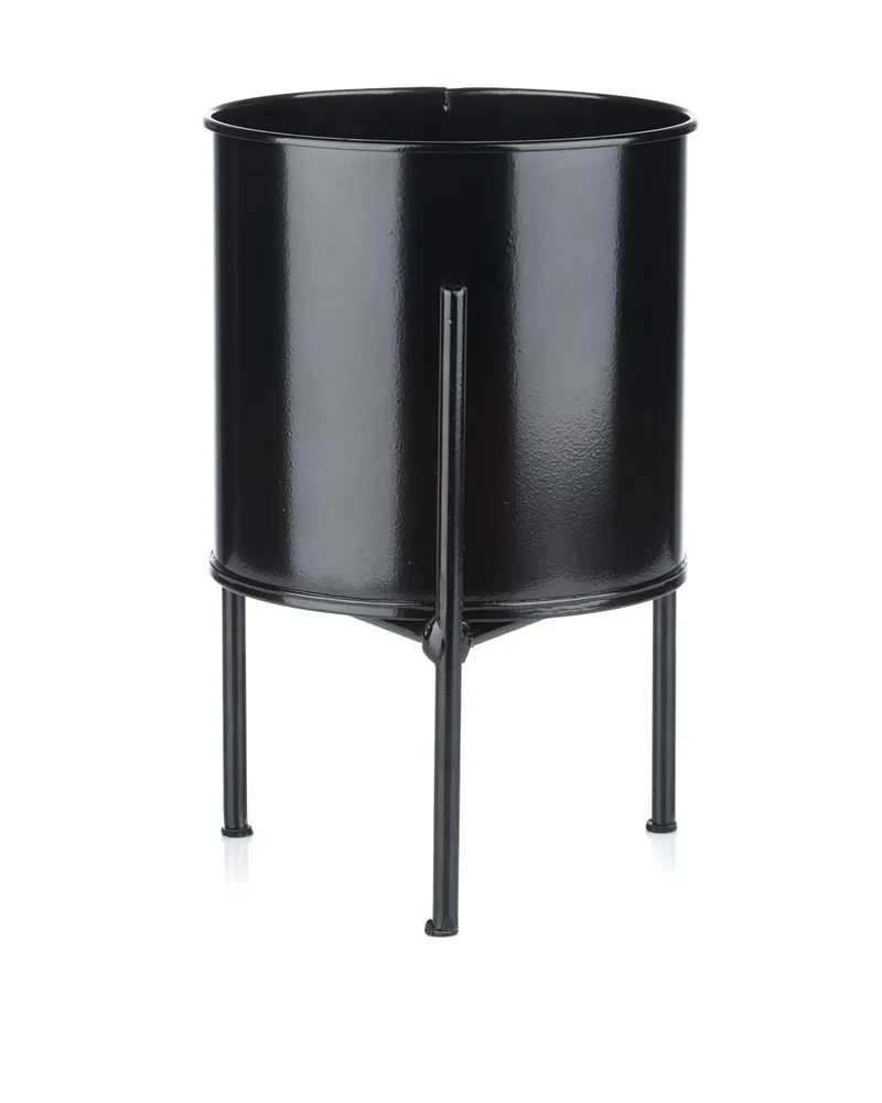 Kwietnik Stojak Z Wkładem 24 cm - Czarny