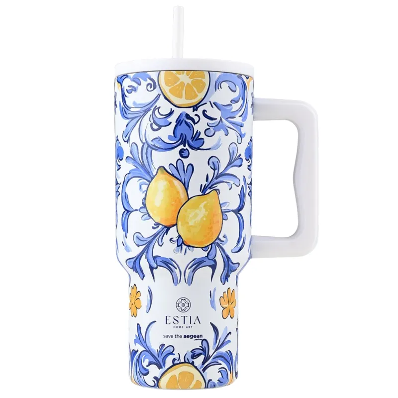 Kubek Termiczny Ze Słomką 900 ml Amalfi Coast