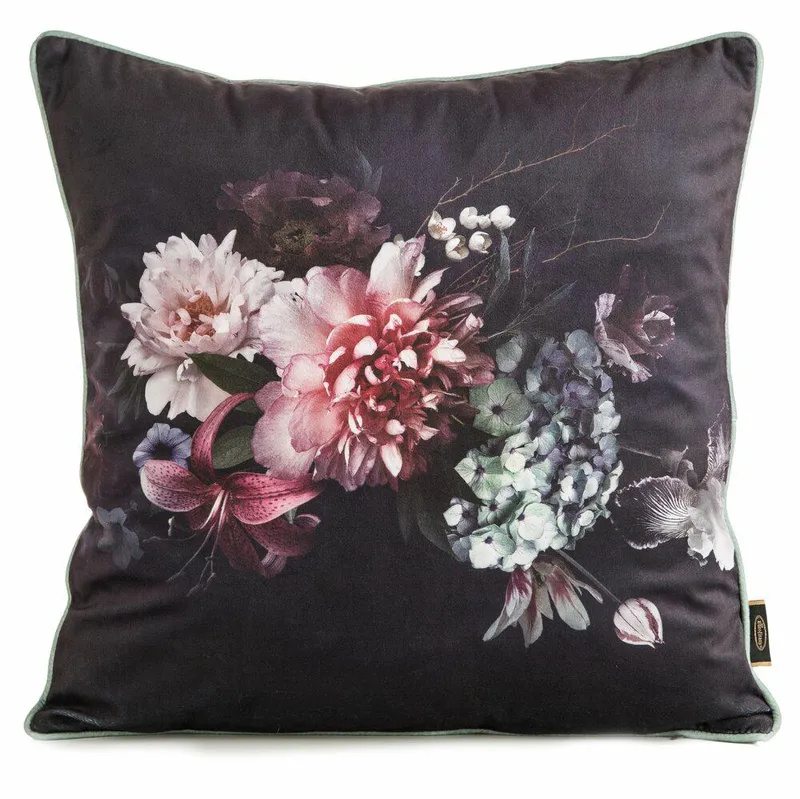 Poszewka VELVET/137 45x45 Kwiaty
