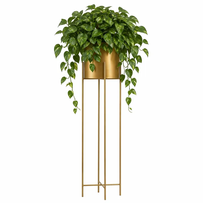 Kwietnik Na Kwiaty Osłonka 95 cm Złotym