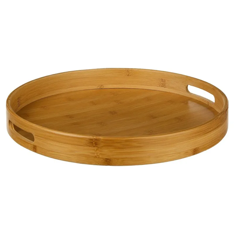 Okrągła Tacka Bambusowa 40 cm