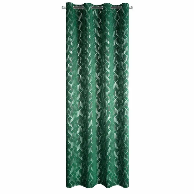 Zasłona POLI 140x250 Geometryczn - Zielona