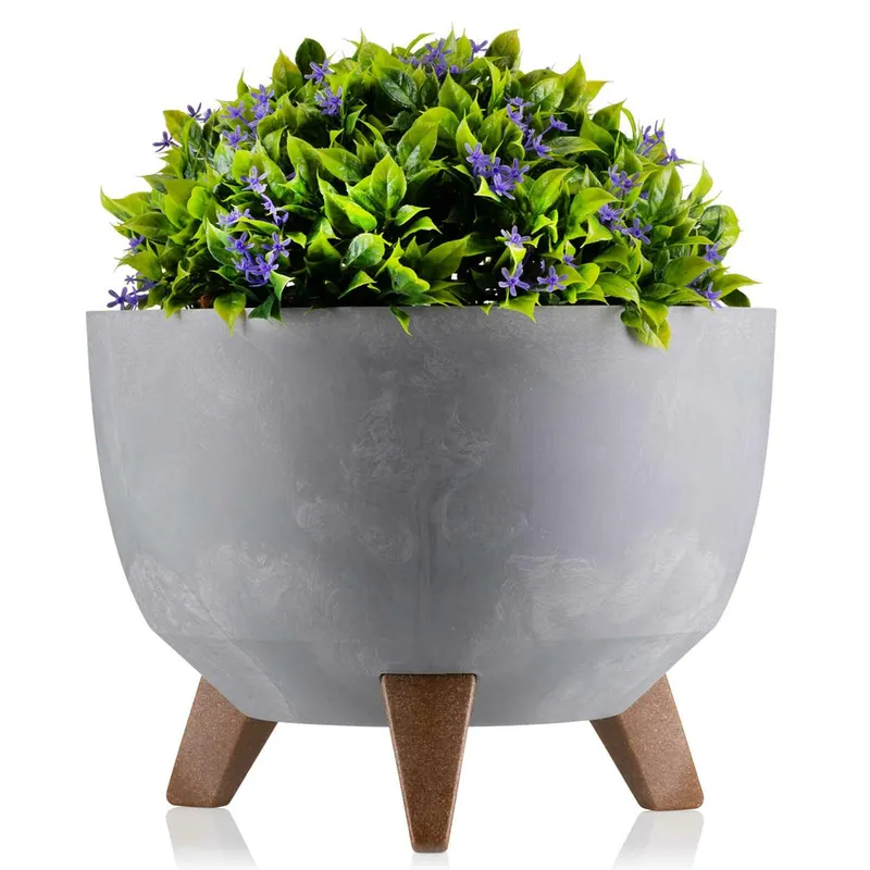Donica Rosa ECO Beton 29XH18 cm - Szary