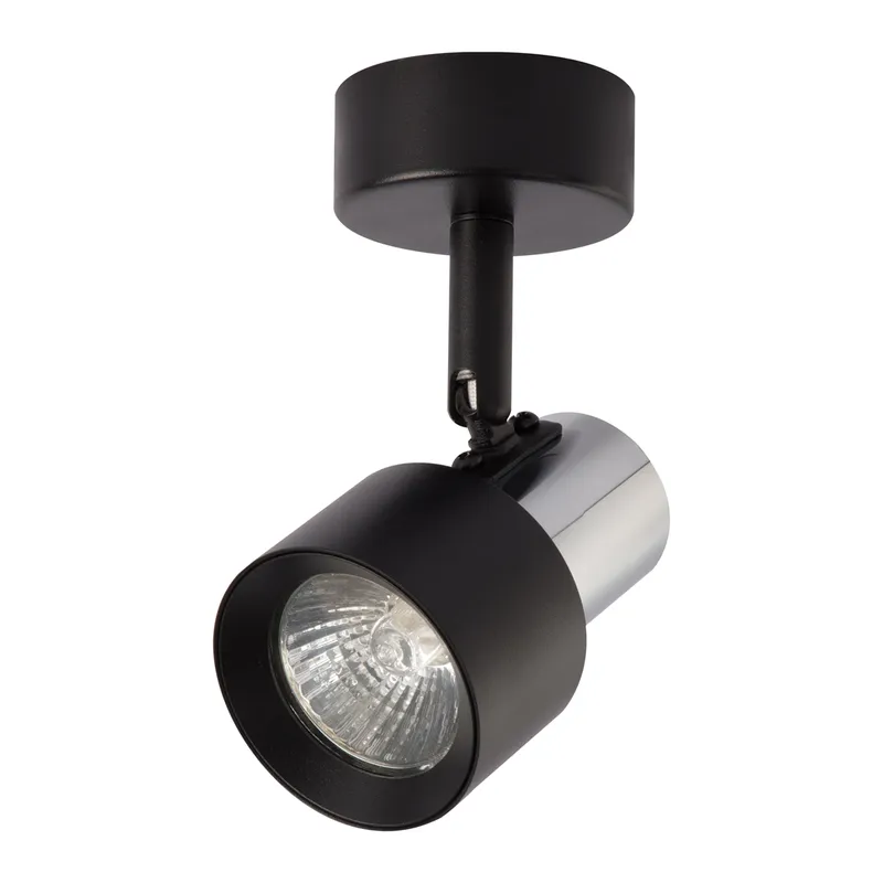Kinkiet Spot CINO Czarny Srebrny 1XGU10