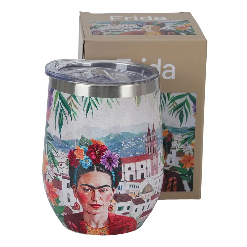 Kubek Termiczny Frida Mexican Art Red