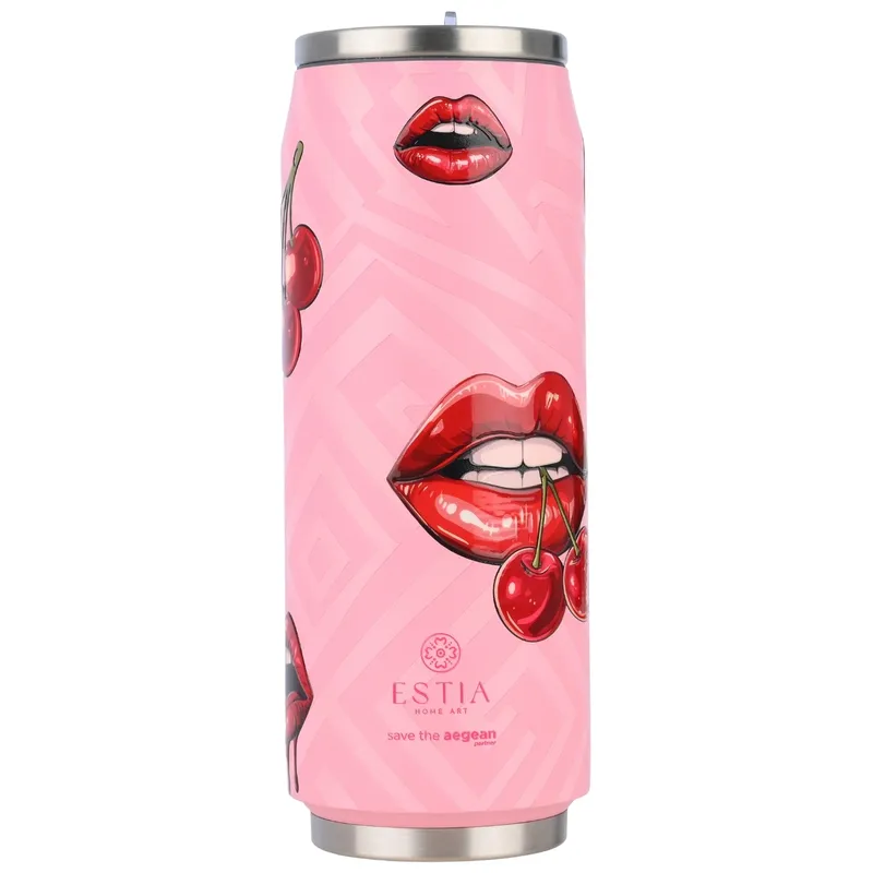 Kubek Termiczny Ze Słomką 500 ml Blush Pop