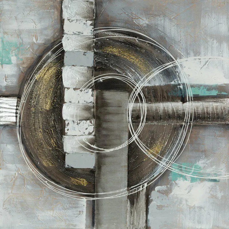 Obraz 555B 80x80 cm Geometryczna Abstrak