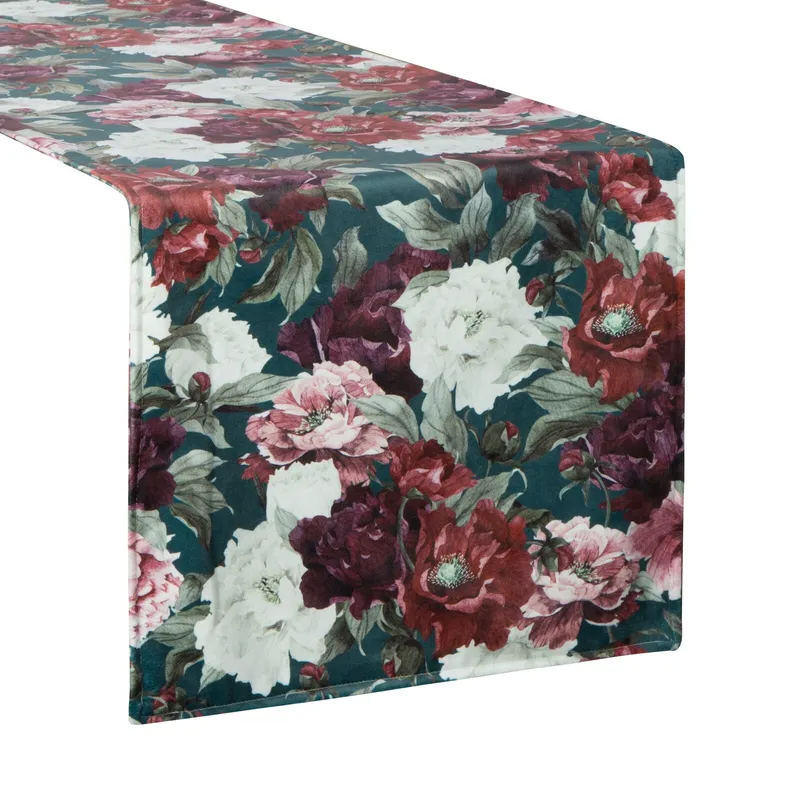 Bieżnik VELVET/2 35x180 cm - Zielony