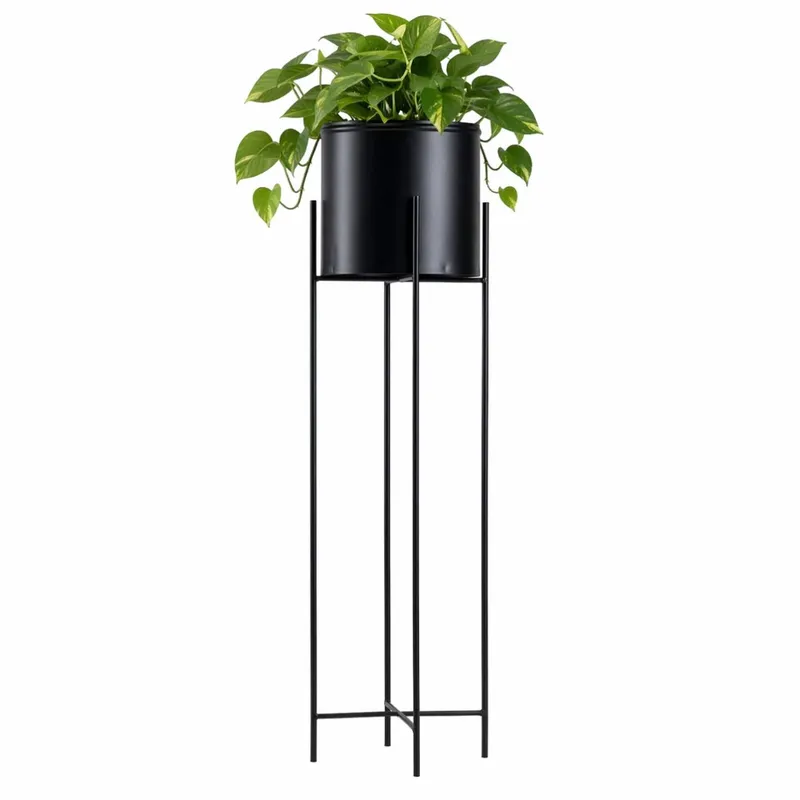 Kwietnik Na Kwiaty Osłonka 95 cm - Czarny