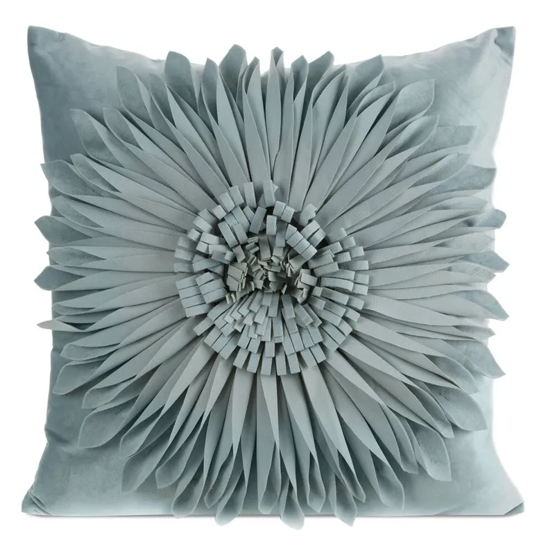 Poszewka FLORES Gerbera 3D 45x45 Mięta