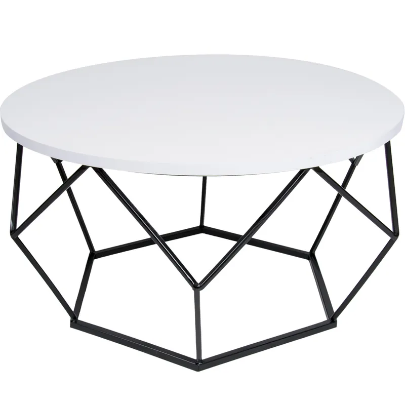 Stolik Kawowy Diamond 70 cm Czarno Biały