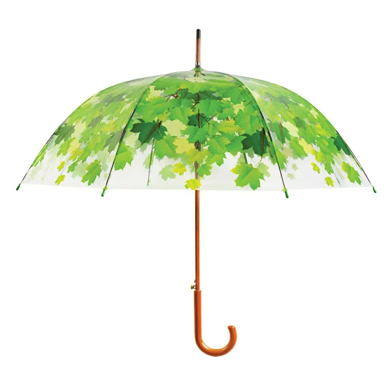 Parasol Transparentny Wiosenne Liście
