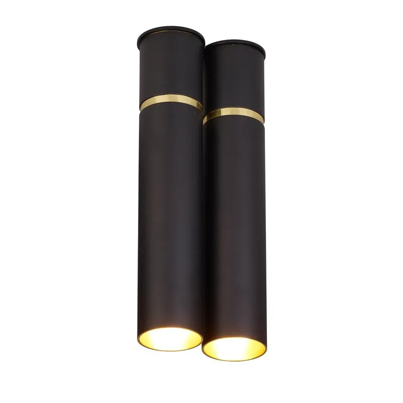 Lampa Sufitowa LYNX Czarny Złoty 2XE14