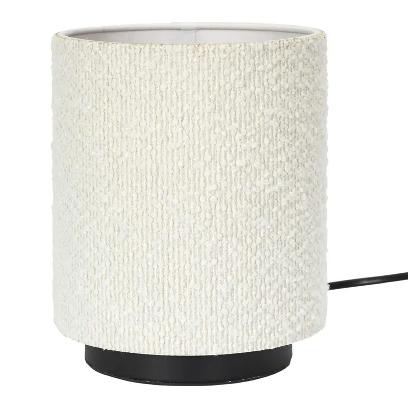 Lampa Stołowa MOONA Boucle Krem 25 cm