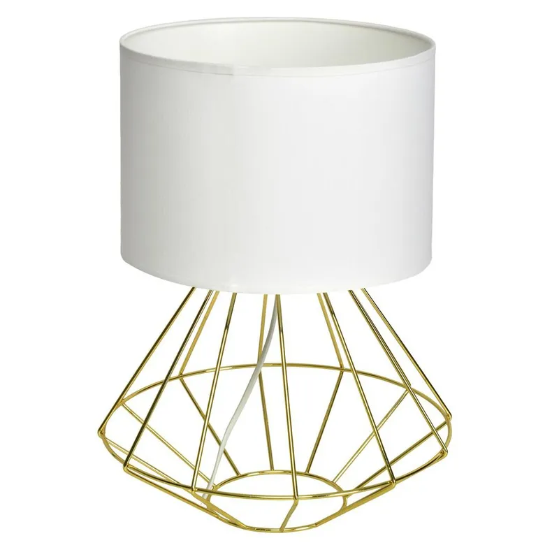 Lampa Stołowa LUPO Biała Złota E27