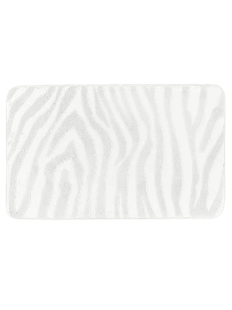 Dywanik Łazienkowy 45x75 cm Zebra - Biały