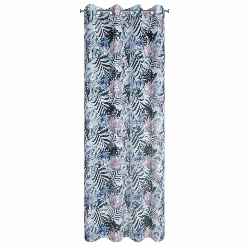 Firana MALIBU 140x250 Biało Zielona