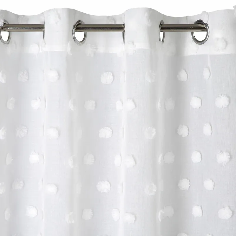 Zasłona STELLA 140x250 Przelotki - Biała