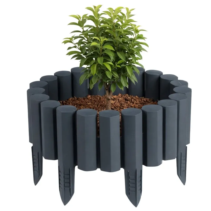 Palisada Ogrodowa Garden Frame 2,2 m Antracyt Zestaw 8 szt