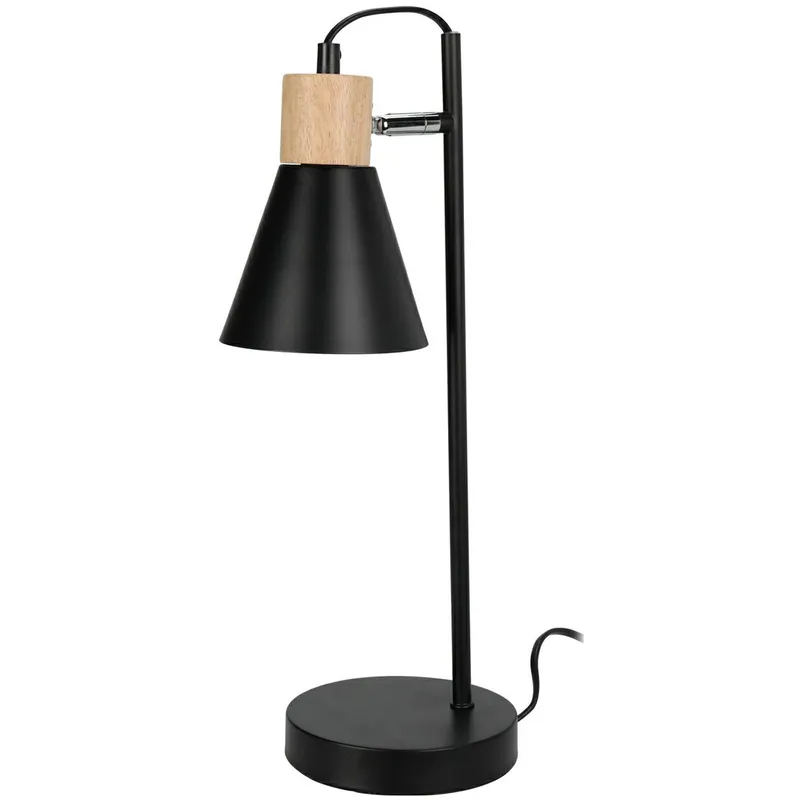 Lampa Stołowa Z Ruchomym Kloszem - Czarna