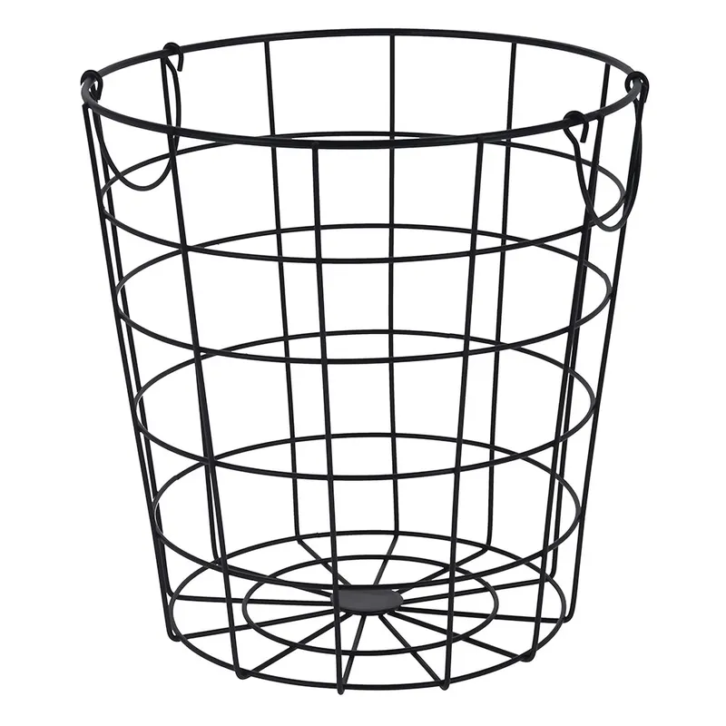 Kosz Metalowy Druciak 29 cm - Czarny
