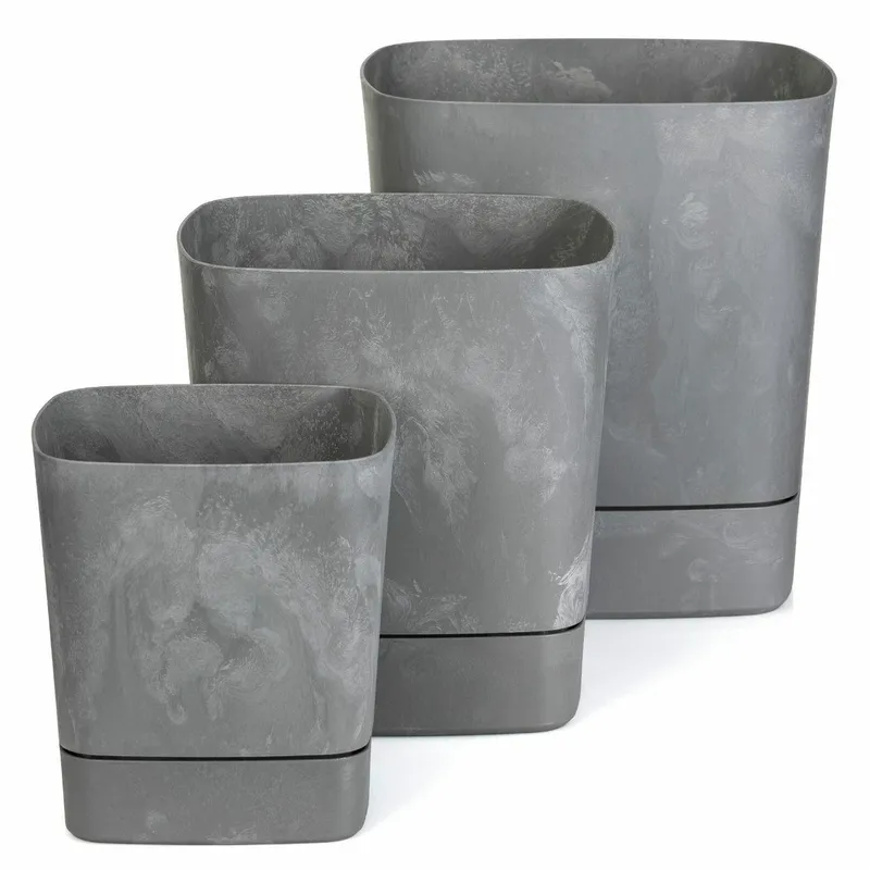 Zestaw Donic Z Podstawką CUBI Recykling Beton 3 szt - Szary