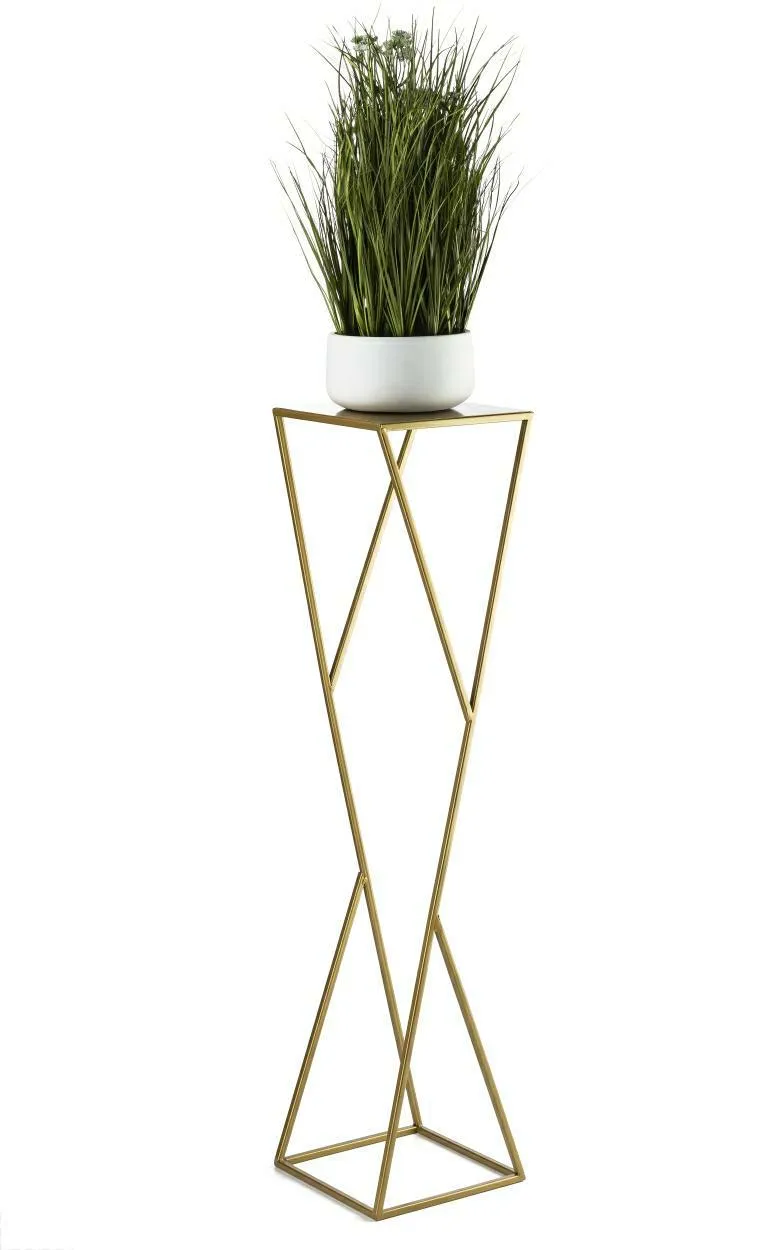 Kwietnik Nowoczesny LOFT 100 cm - Złoty