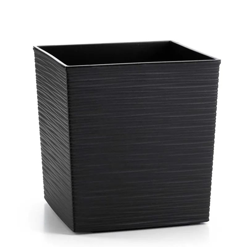Donica Flore Riflo H25X25 cm - Czarna