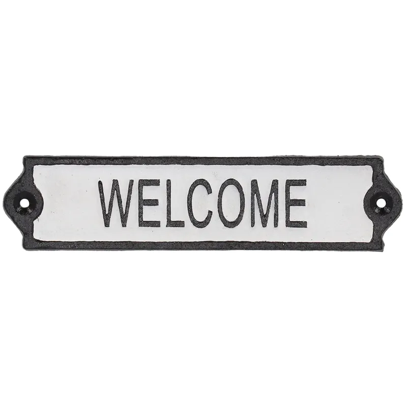 Dekoracyjny Metalowy Szyld Na Drzwi Welcome