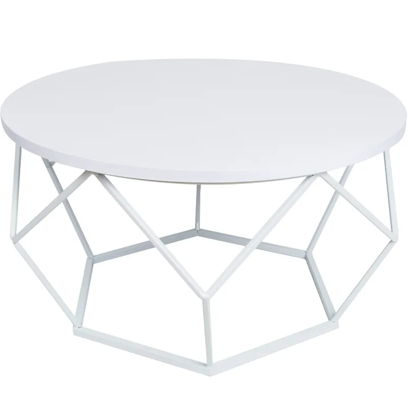 Stolik Kawowy Diamond 70 cm Biały