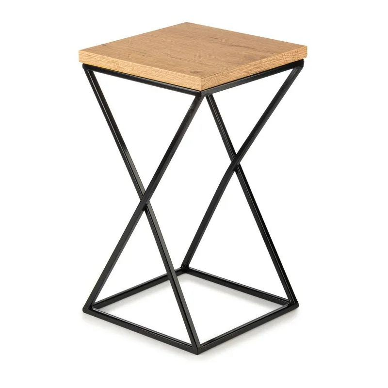Kwietnik Stojący 40 cm Z Blatem Dąb Lancelot - Czarny