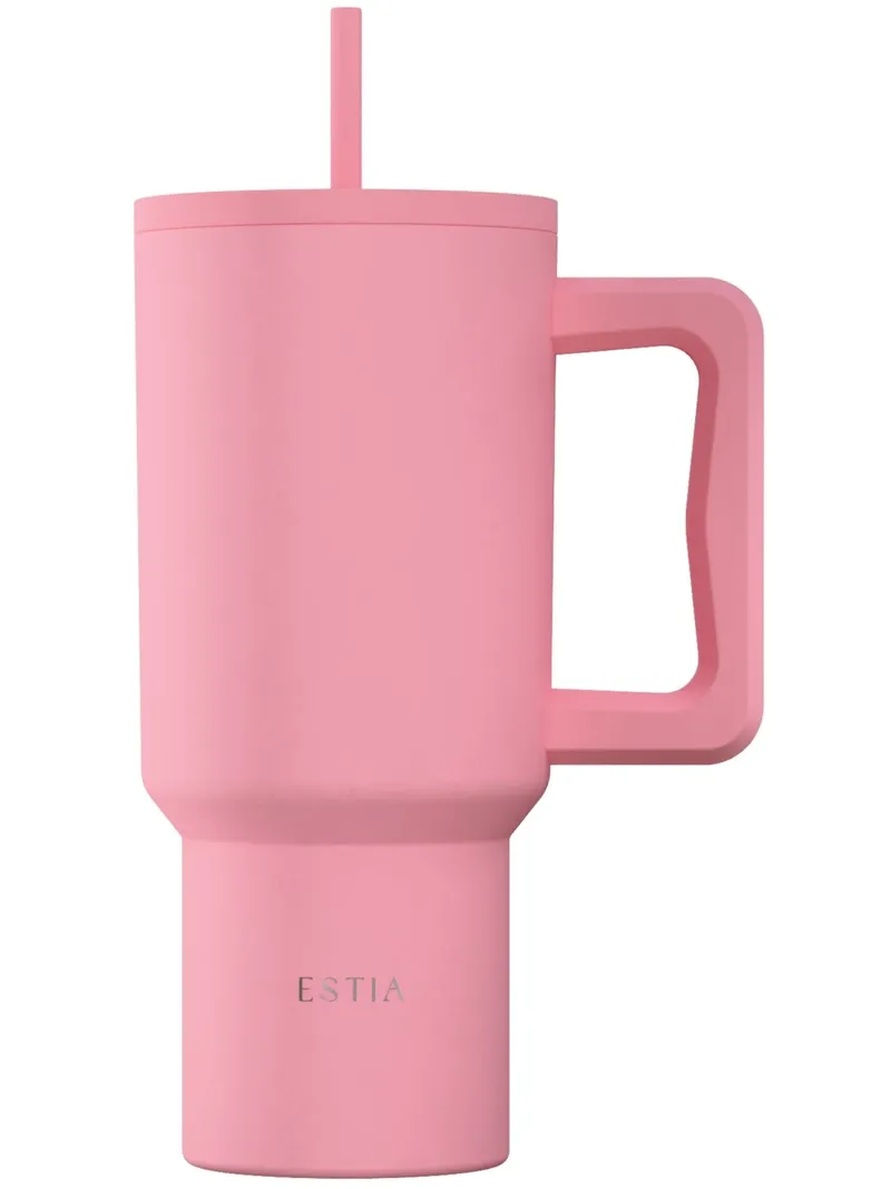 Kubek Termiczny Ze Słomką 900 ml Rose
