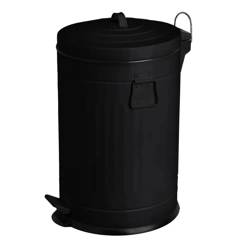 Kosz Na Śmieci Retro 20 l - Czarny