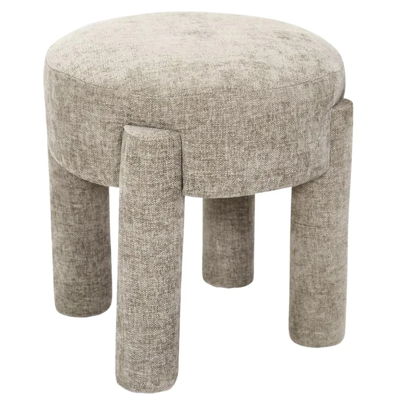 Pufa Tapicerowana RIVA W Kolorze Taupe