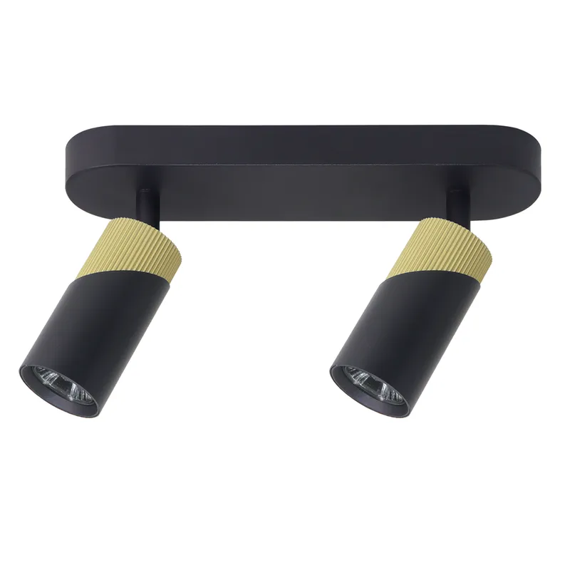 Lampa Sufitowa Spot NEO Czarny Złoty