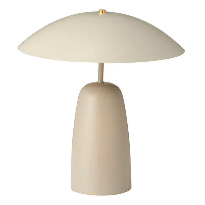 Nowoczesna Lampa Stołowa 39 cm - Beżowa