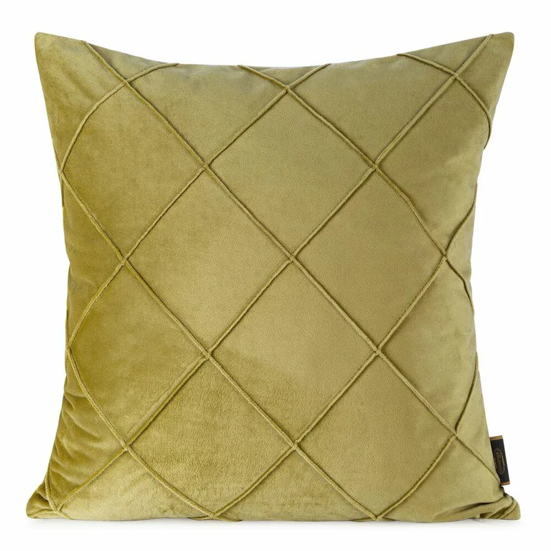 Poszewka NALA2 45x45 cm Romby Musztardow