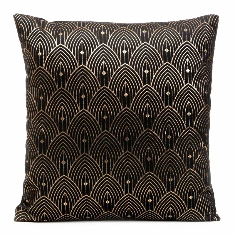 Poszewka AGNES 40x40 Art Deco - Czarna