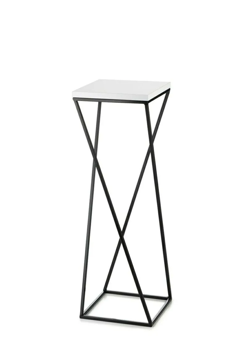Kwietnik Stojący LOFT 70 cm Z Blat - Biały