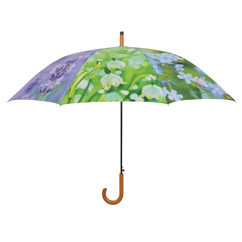 Parasol Z Nadrukiem W Kwiaty 123,5 cm