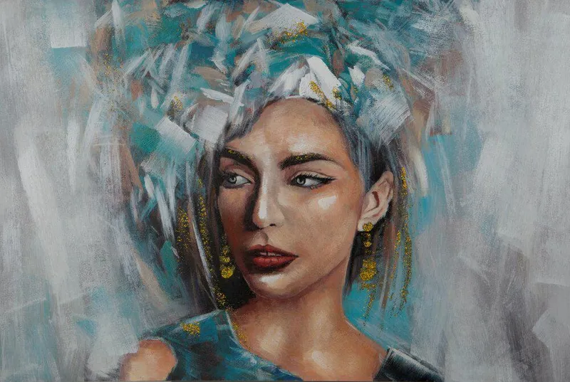 Obraz 604 80x120 cm Portret Kobiety