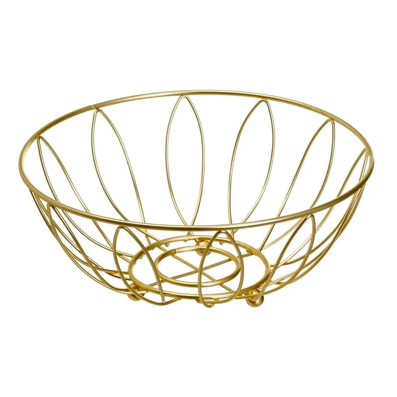 Patera Metalowa 26x11 cm - Złota