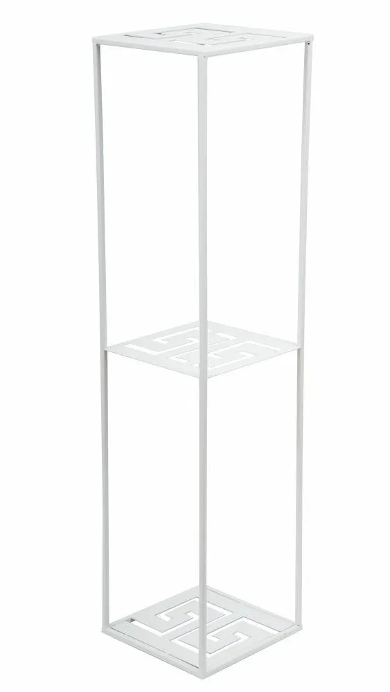 Nowoczesny Stojący Kwietnik 100 cm - Biały