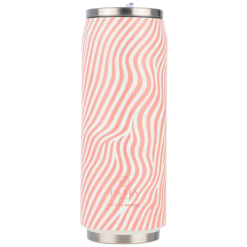 Kubek Termiczny Ze Słomką 500 ml Soft Ripple