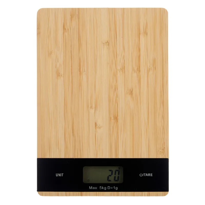 Cyfrowa Waga Kuchennna Bambusowa Do 5 kg