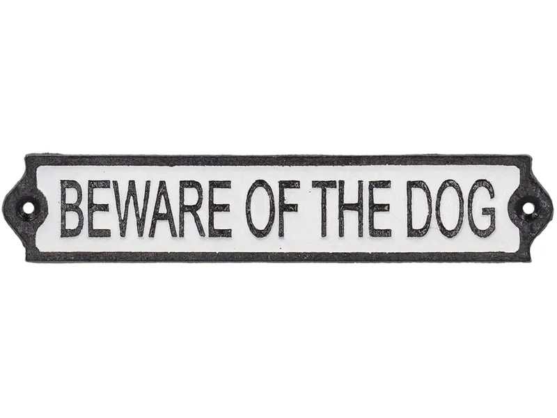 Dekoracyjny Metalowy Szyld "Beware Of The Dog"