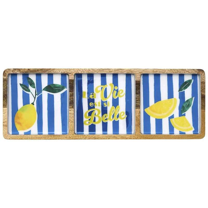 Prostokątna Patera Z Drewna Mango Do Serwowania 40 cm
