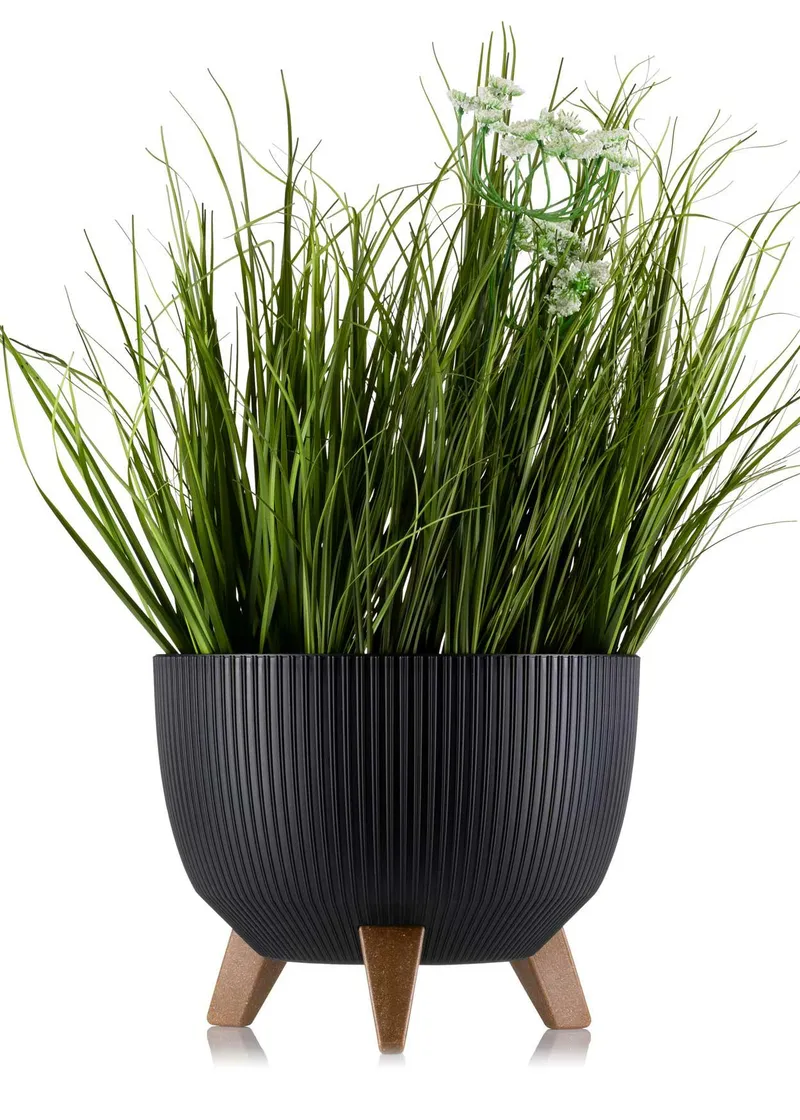 Donica Rosa Linea ECO 29XH18 cm - Czarna